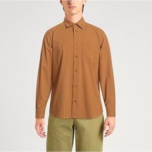 🌻NEW w/tags Sandro Camel Striped Shirt